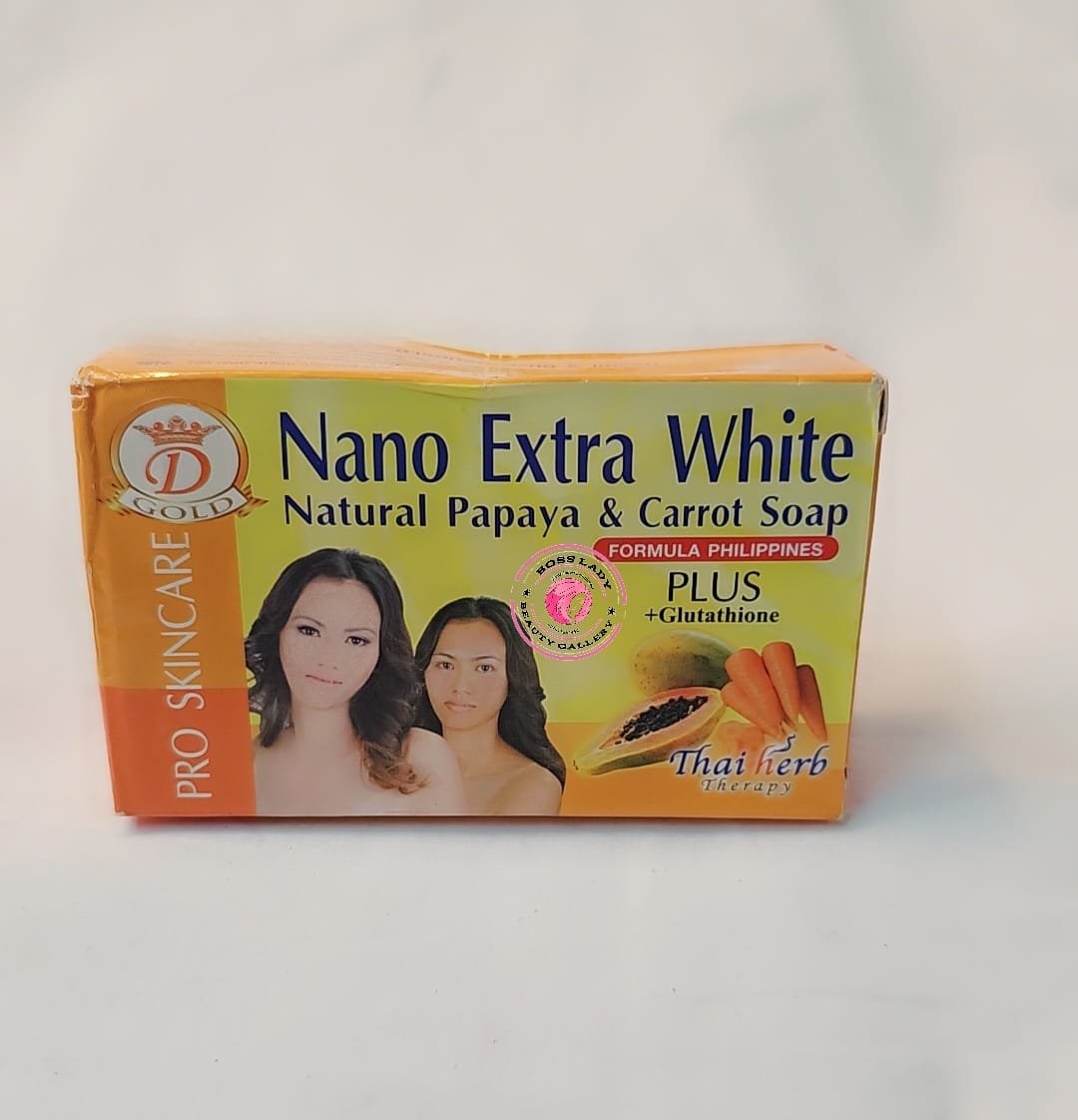 NANO EXTRA WHITE NATURAL PAPAYA & CARROT SOAP